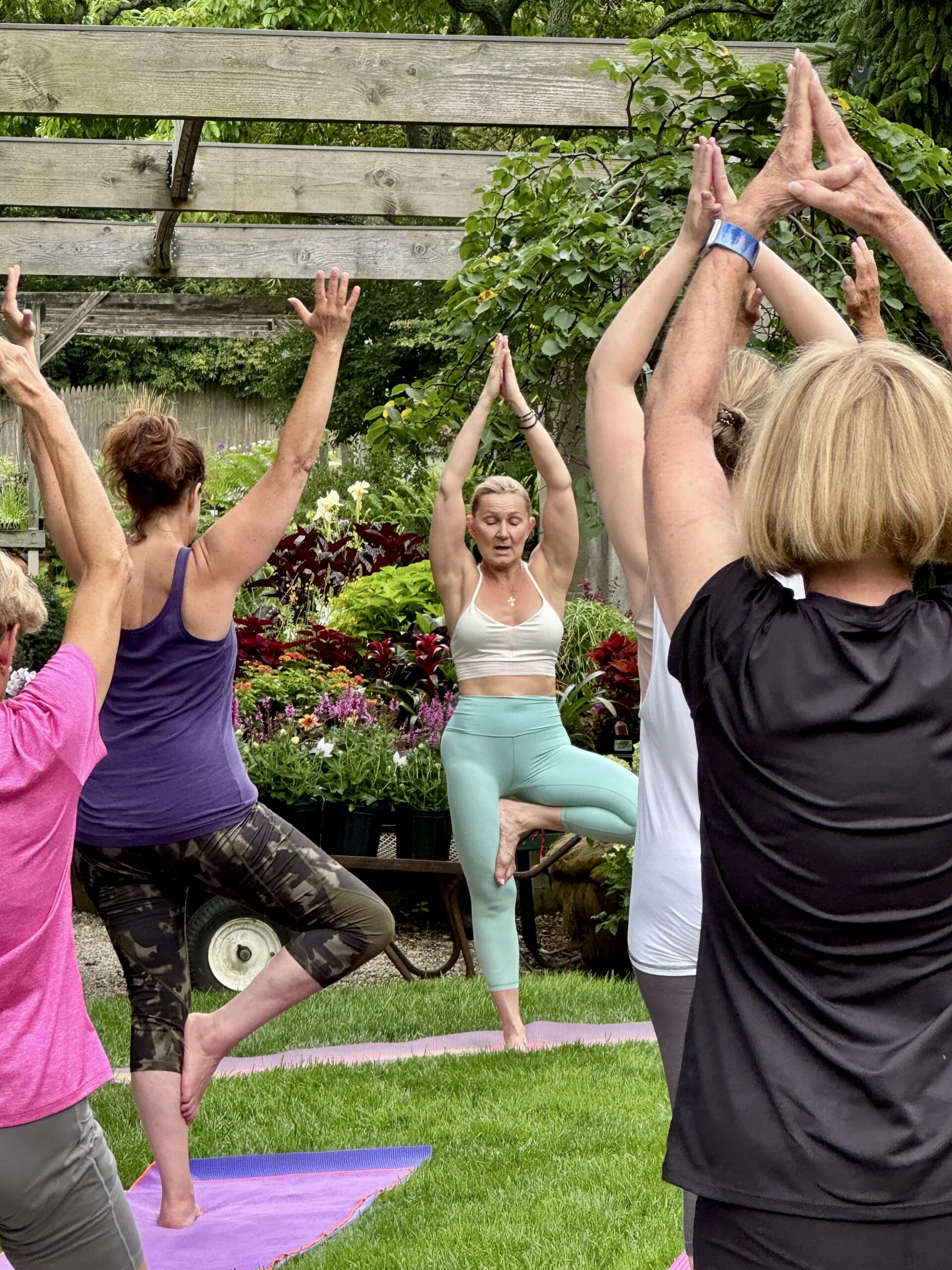Yoga in the Gardens with Vera Efimov of J Fitness